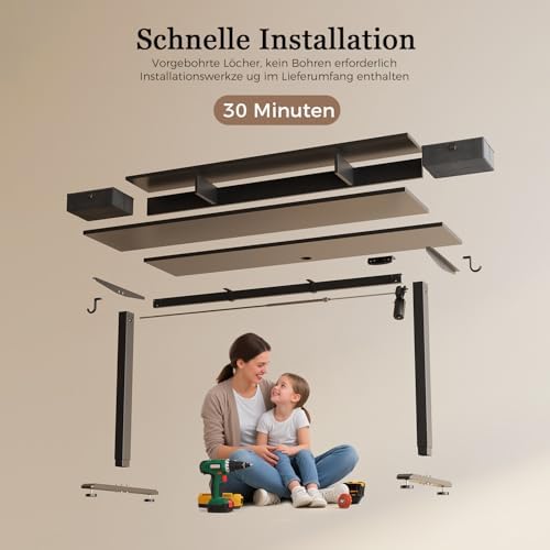 Höhenverstellbarer Schreibtisch mit 2 Schubladen
