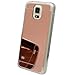Galaxy S5 Mirror case , Elegant Luxury Rose Gold Bling Soft Thin TPU with Mirror Cover Case for Samsung Galaxy S5 i9600 (S5 Rosegold)