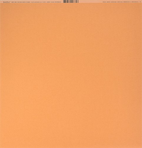 Bazzill Cardstock 12"X12"-Apricot/Canvas  25 per pack