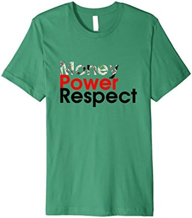 Mens Money-Power-Respect T-Shirt Large Kelly Green