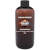 Ocean Breeze Fragrance Oil (16 oz Bottle) for Candle Making, Soap Making, Tart Making, Room Sprays, Lotions, Car Fresheners, Slime, Bath Bombs, Warmers…
