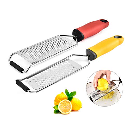 Citrus Lemon Zester & Cheese Grater for Parmesan Cheese, Lemon, Ginger, Garlic, Chocolate, Fruits,Nutmeg,Vegetables