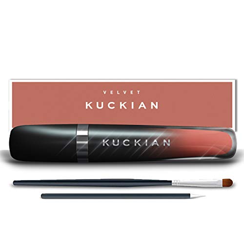 SIMI - Lasting Peach Coral Lipstick Matte (Very Natural & Flattering) - Liquid Velvet Supremé by Kuckian - Vitamin E, Cruelty Free, Matte Lipstick, Vegan, Long Lasting - Thumbnail 7