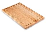 Maple Cutting Board by Mevell - Premium Large Wood Cutting Boards for Kitchen Great for Charcuterie & Cheese -Reversible 17x11 with Juice Groove, Big Canadian Hardwood Chopping and Carving Block