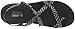Skechers Modern Comfort Sandals Women's Reggae-Haystack Toe Ring Sandal,Black/Grey,7 M US