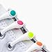 HICKIES No Tie Shoelaces For Kids, Premium White Multi No tie Shoe Laces For Kids Sneakers 14p Kids Shoe Laces Elastic Waterproof Elastic Tieless Shoelaces For Kids ShoeLaces One Size fit All