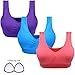 DAS Leben Sports Bra Women Workout and Gym Seamless Yoga Bra Pack of 3