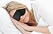Sleep Mask, WOLVETRAD Blindfold, Gift Carry Pouch Included Natural Silk Super Smooth Eye Mask for sleep with Adjustable Strap (Large, Black)