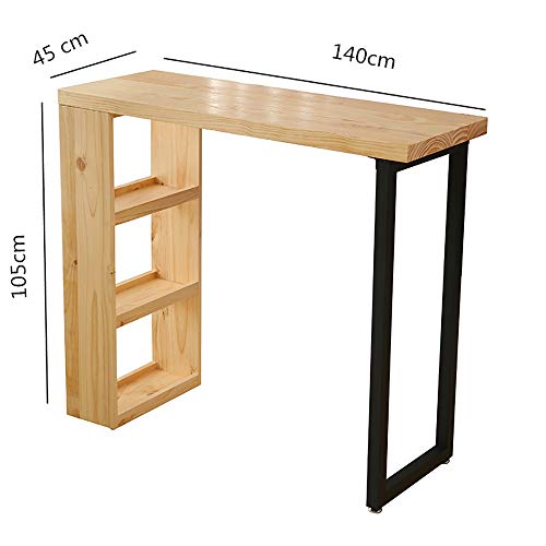 Yaunli Stehtisch Holztisch im Freien Innen Frühstück Bar Gartenmöbel Küchentheke Partei for Privatanwender Industriestil… – Bild 8