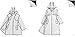 My Sky Fashion Women Clear Rain Coat with Hood Rain Jacket (Short)