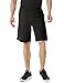 TM-MBS01-BLK_Large Tesla Men's Active Shorts Sports Performance HyperDri II With Pockets MBS01