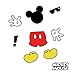 RoomMates Mickey Mouse Icons Peel And Stick Wall Decals With Flock
