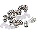 Ltvystore 30Pcs 5MM 12V White LED Pre Wired Lamp Light Bulb Prewired Emitting Diode & 30Pcs Metal 5mm LED Clip Holder Panel Mount & 10Pcs 9V Battery Holder Clip Snap On Connector Cable