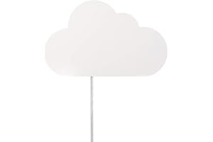 Globe Electric 51492 1-Light Floating Cloud Plug-in Wall Sconce, Matte White, 6ft Clear Cord, Inline On/Off Rocker Switch, Wall Lights for Bedroom, Kitchen Sconces Wall Lighting, Bulb Not Included