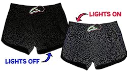 Mens Running Booty Shorts, Zippered Pockets, Rave