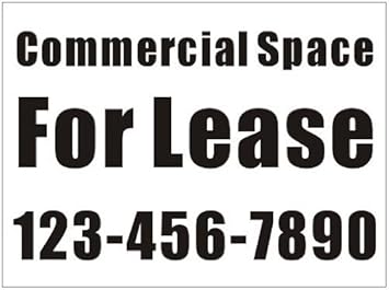 3ftx4ft Custom Printed Commercial Space For Lease Banner Sign With