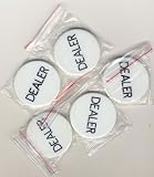 Spinettis 5 Dealer Buttons 2 INCH Texas Holdem Poker Casino