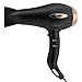 Hair dryer Pro AC motor Ionic & Ceramic fast 1875W Long Life blow dryer by Asavea (black)