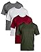 Fruit of the Loom Mens 4Pack Assorted Pocket Crewneck T-Shirts Undershirts L