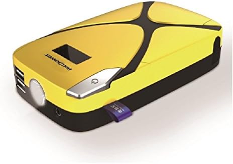 8000mAh Multi-function Portable Car Jump Starter and Emergency Power Source Emergency Auto Start Power Power Bank with Flashlight for Phone,car,ipad,tablet and Computer Laptop and Smartphone Charging Cables