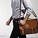 Zebella Vintage Pu Leather Briefcase Shoulder Business Laptop Messenger Bags Tote - Light Brown