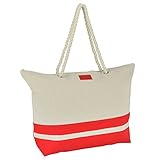 DALIX Sailor Tote Bag with Rope Handle (Red, Navy Blue, Black, Yellow, Reflex Blue)