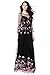Joy EnvyLand Women Embroidered Maxi Cocktail Evening Prom Gown Party Dress