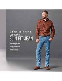 Wrangler - Pantalones vaqueros de corte delgado para hombre