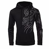 StyleDome Men's Pullover Printed Long Sleeve Hoodies Sweatshirt Jacket Jumper