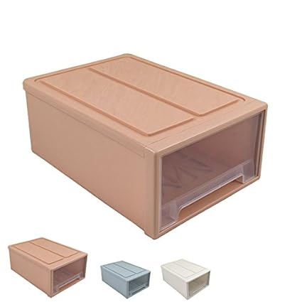 Shozafia Interlocking Plastic Storage Drawers 20 Liter 21 Quart