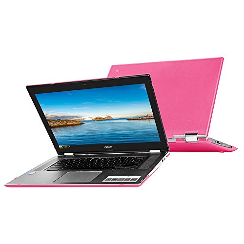 mCover Hard Shell Case for 15.6" Acer Chromebook Spin 15 CP315 Series (NOT Compatible with Older C910 / CB5-571 / CB3-531 / CB515 Series) Convertible Laptop (Pink) - Thumbnail 6