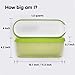 Set of 2, Ice Cream Containers for Homemade Ice Cream - 1.5 Quart Each, Reusable Freezer Storage Containers - Green