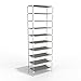 Oanon 10 Tiers Shoe Rack Easy Assembled Non-woven Fabric Shoe Tower Stand Sturdy Shelf Storage Organizer Cabinet