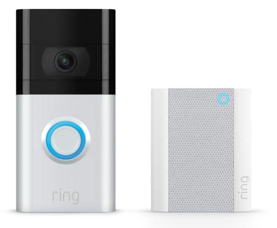 Ring Doorbell 3 & Chime, 2 Pc Set