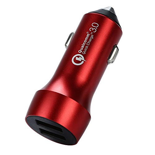 Car Charger,Double QC3.0 Dual USB Car Charger 2 Port 12-24V Cigarette Socket Lighter