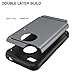 CHTech 5431918 iPhone 4S Case Dual Layer Hybrid Slim Armor Case with Solid PC and Shockproof TPU for iPhone 4/ 4S (Gray)