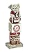 Evergreen NCAA Alabama Crimson Tide Tiki Totem, Team Colors, One Size