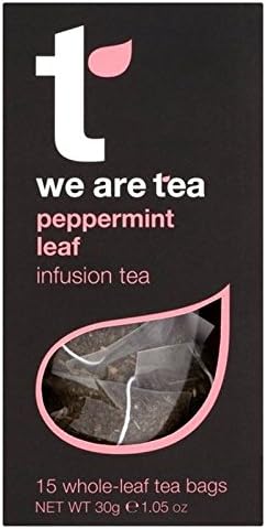 We Are Tea Peppermint Leaf Teabag 15 per pack - Pack of 6
