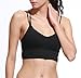 OVESPORT Women's Wire free Mid Impact Padded Active Workout Sports Yoga Bra with Removable Cups