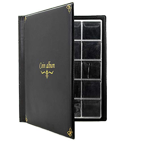 CenterZ 200 Pockets Coin Album, Penny Collecting Book, Souvenir Coins