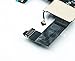 MMOBIEL Dock Connector for iPhone 5 (Black) USB Charging Port Flex Mic Audiojack Antenna Loudspeaker Connector installed incl 2x screwdriver