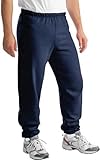 Jerzees Cotton/Poly Sweatpants (No Pockets), Medium Navy