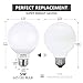 aooshine G25 LED Vanity Bulbs 5W Globe Light Bulb (60W Incandescent Equivalent), 5000K Soft Daylight White E26 Base Lights for Bathroom Mirror Makeup, Non-dimmable, Pack of 4