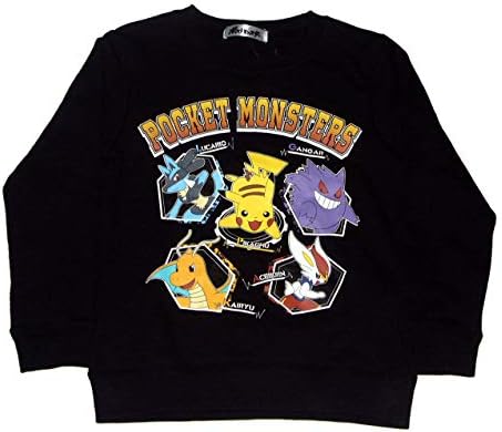 Amazon ポケットモンスター ポケモン トレーナー ピカチュウ ルカリオ ゲンガー カイリュウ エースバーン ブラック 1cm 130cm 140cm 子供 キッズ 1cm アニメ 萌えグッズ 通販