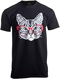 Red Linda Glasses Cat | Funny Belcher Kitty Cute Humor Fun T-Shirt for Men Women