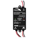 5A Waterproof Solar Charge Controller 6V 12V Auto, 5 amp Solar Panel Charging Regulator IP67 Waterproof 24Hours Load on for Lead-Acid (AGM Gel Seal Foolded) Battery