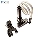 EverywhereFocus Cell Phone Holder, Universal Gooseneck Smartphone Stand, Lazy Bracket 2' Long Arm Mount, Clip up to 4” Wide mobiles & Clamp Grips to 3” Thick. Perfect for Bed, Desk, Kitchen! WH/BK