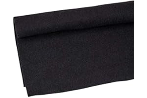 ABSOLUTE USA Absolute 120" X 48" Black Car PA DJ Speaker Box Upholstery Liner Carpet