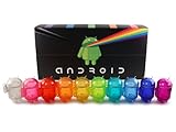 Clear Rainbow Android Collectible Set Of 10 Mini Figures