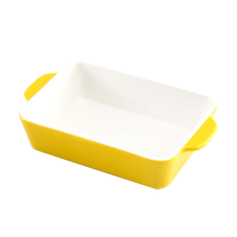 Cabilock 8.3 Inch Rectangular Baking Tray Non-Stick Oven Dish for Lasagna Casserole Oven Use Easy Clean Kitchen Bakeware